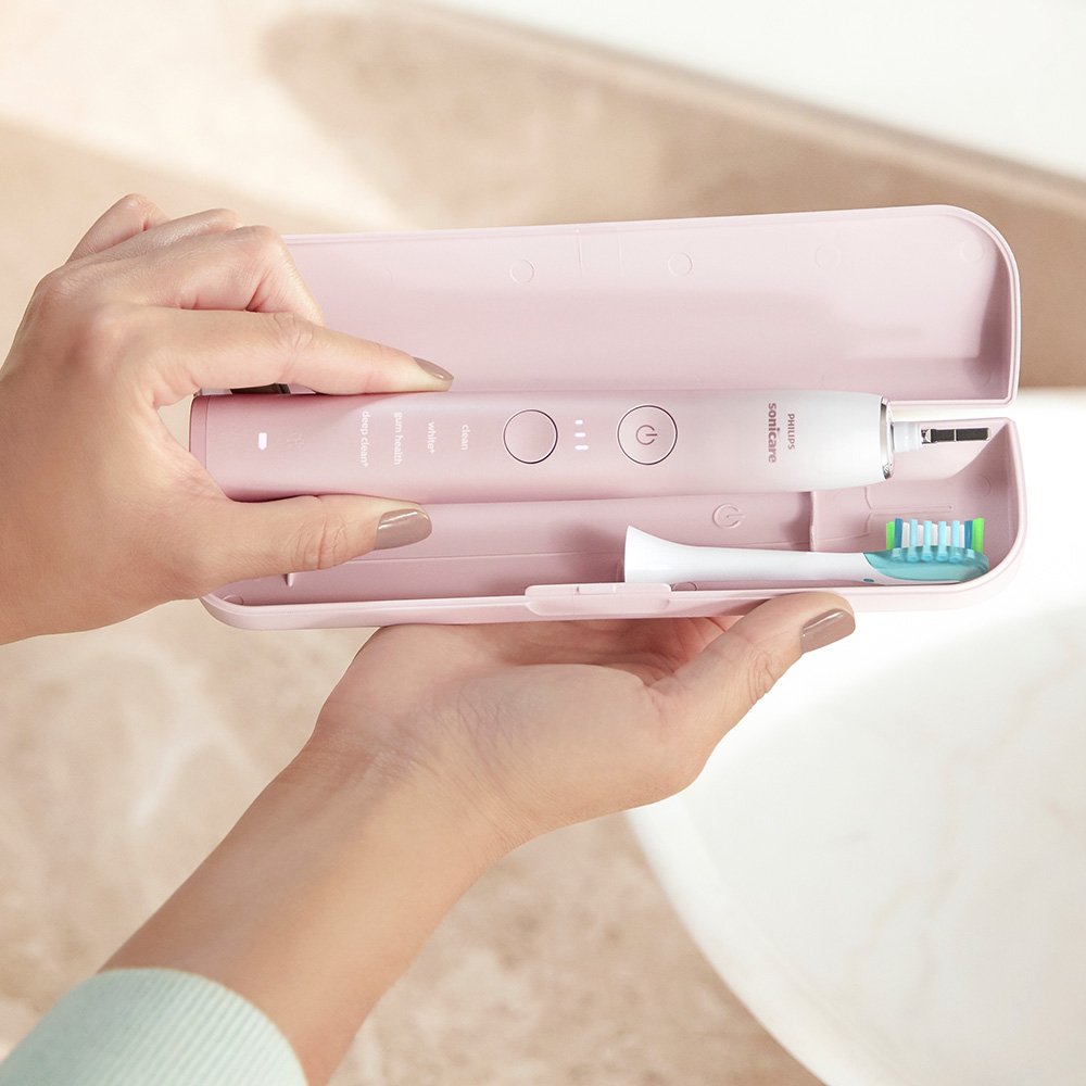 Звукова електрическа четка Philips Sonicare DiamondClean 9000 HX9911/84, с глава C3 Premium, 4 режима, 3 интензитета, калъф за пътуване, Bluetooth