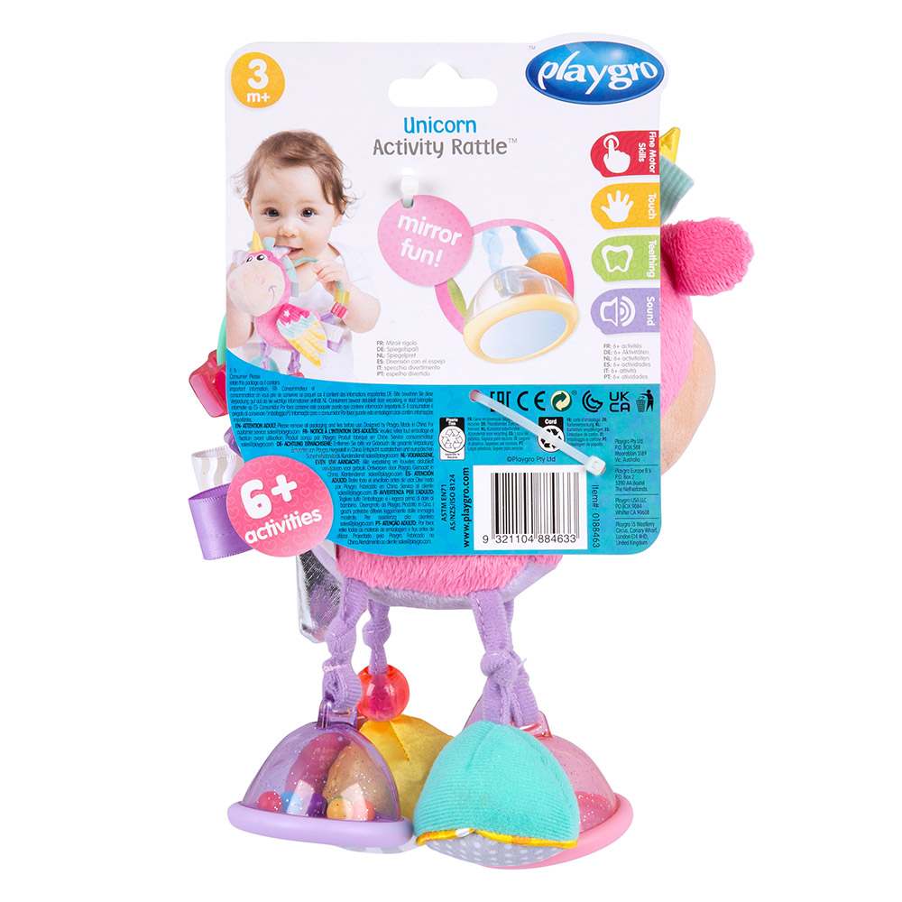 PLAYGRO Rattle Horse Hop Trop, 3m+, Pink 0183303