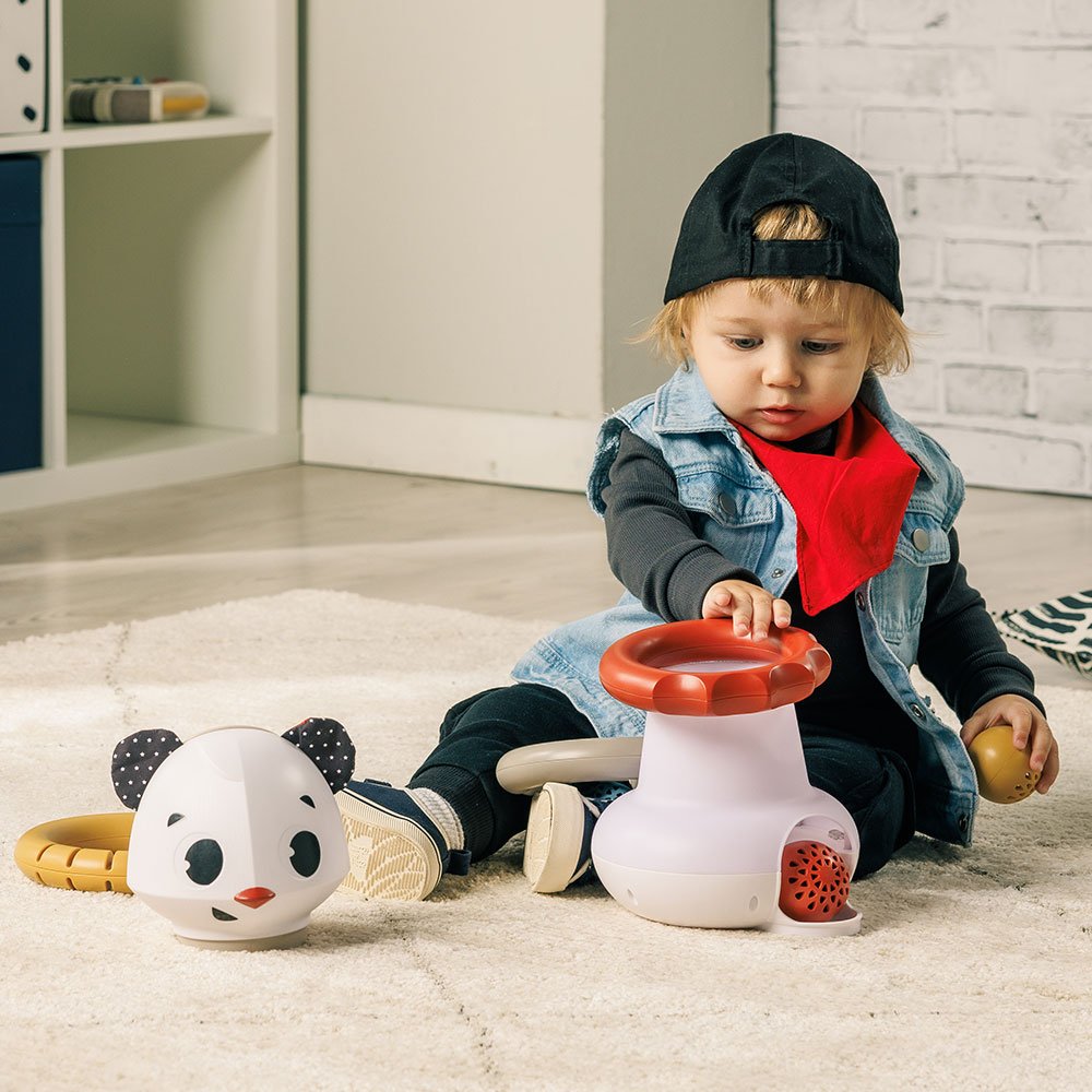 3-в-1 Електронна музикална играчка Панда от серията Tiny Rockers, с 3 възможности за игра: с топки, рингове и музика, 6м+