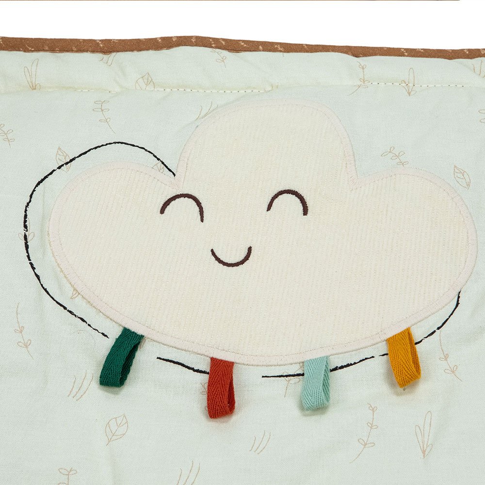 Soft, padded baby play mat Tiny Love Soft Super Mat from the Garden of Adventures series, size 125.5x110 cm, 9 exciting developmental activities, 0m+
