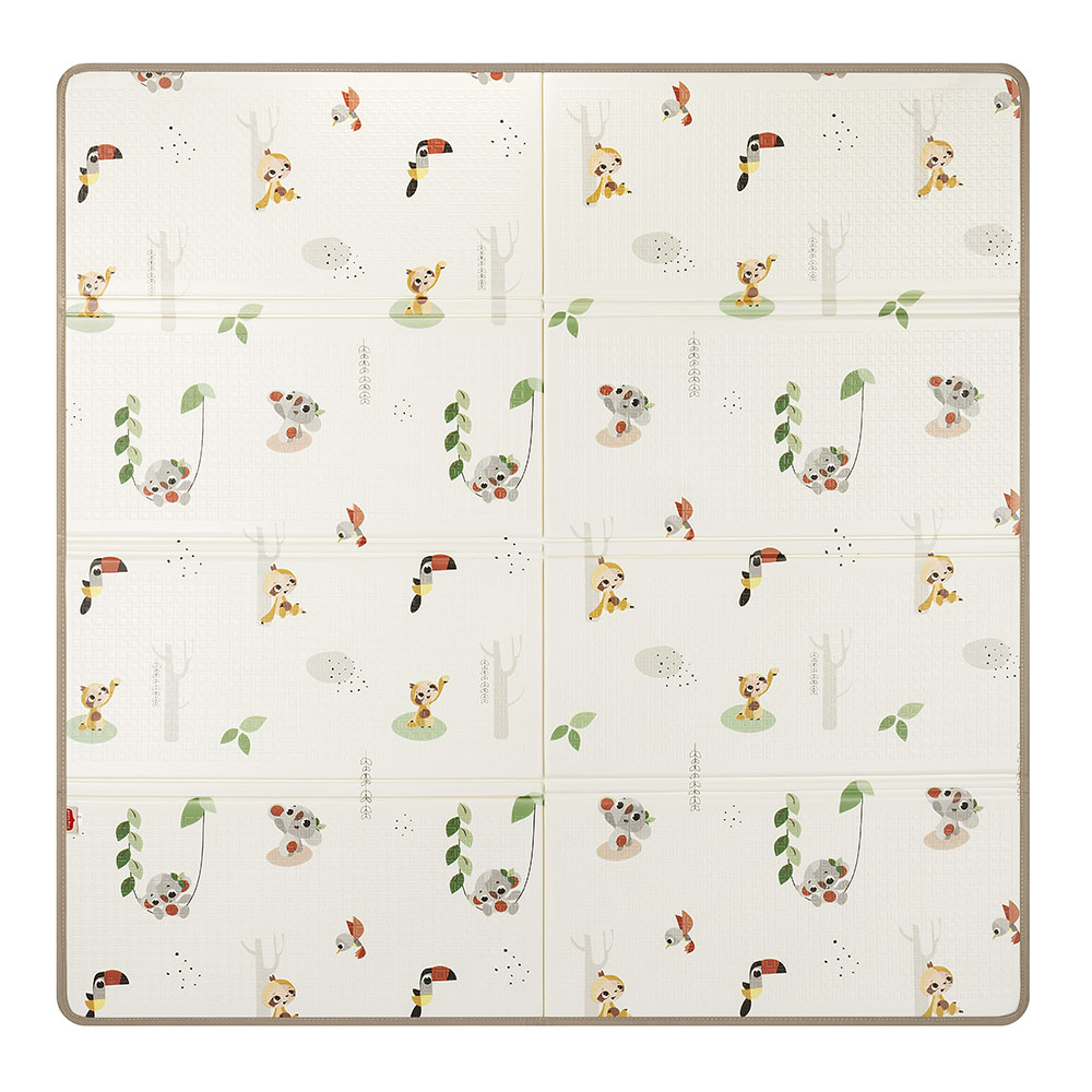 Tiny Love Boho Chic XL foldable play mat, size 150x150 cm, thickness 1 cm, double-sided design, waterproof surface, compact folding