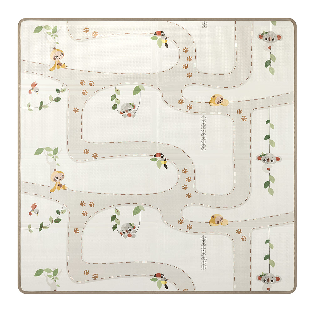 Tiny Love Boho Chic XL foldable play mat, size 150x150 cm, thickness 1 cm, double-sided design, waterproof surface, compact folding