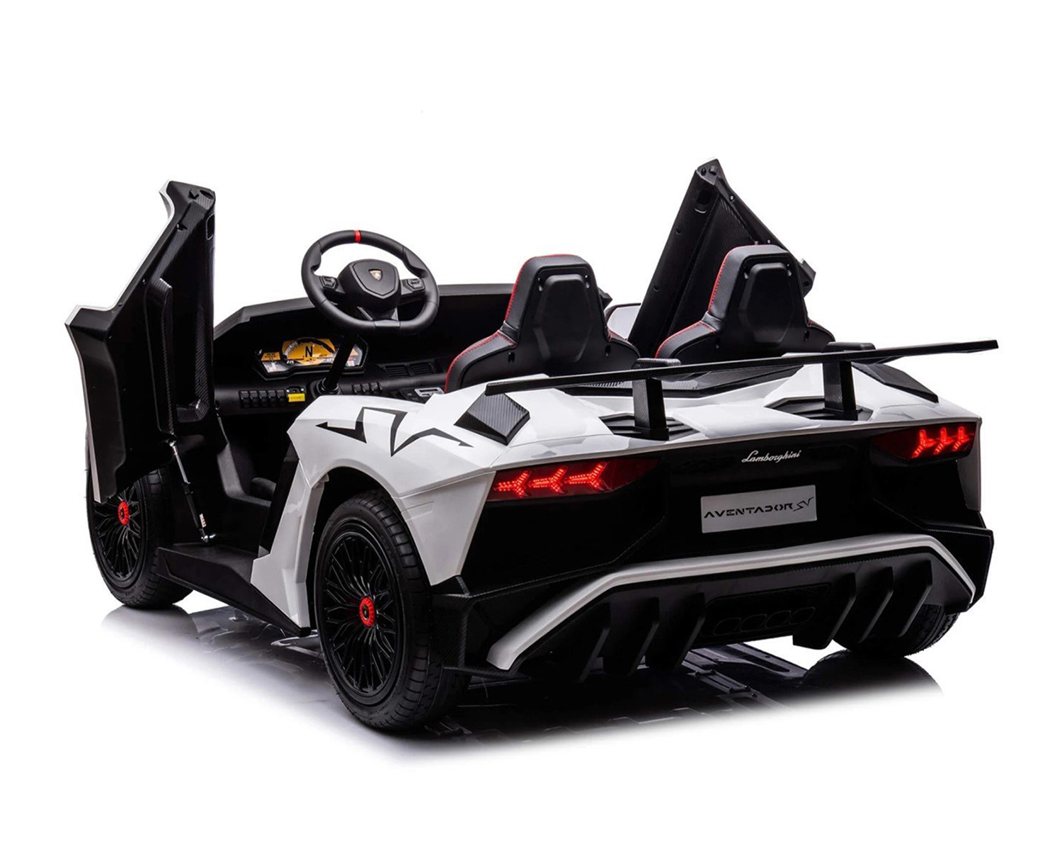 Battery car Licensed Lamborghini Aventador SVJ White