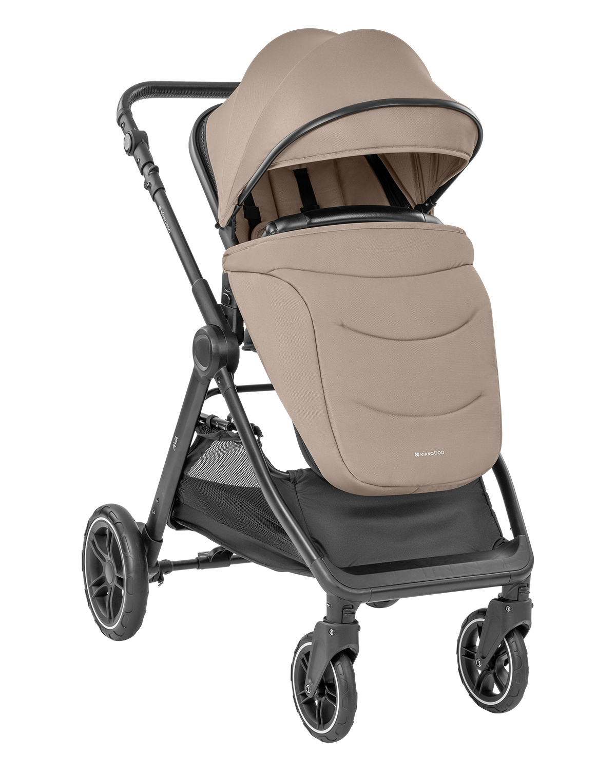 Комбинирана количка 3в1 с кош за новородено Ava Beige