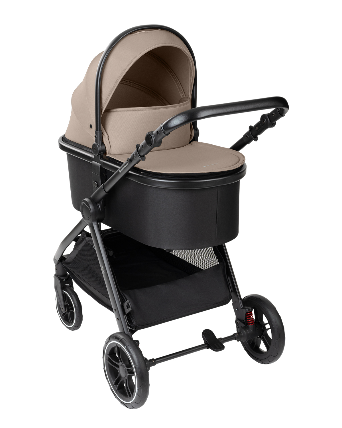 Комбинирана количка 3в1 с кош за новородено Ava Beige
