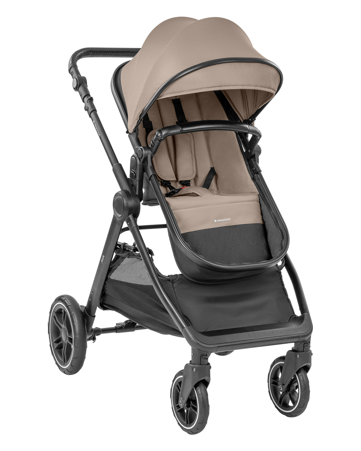 Комбинирана количка 3в1 с кош за новородено Ava Beige