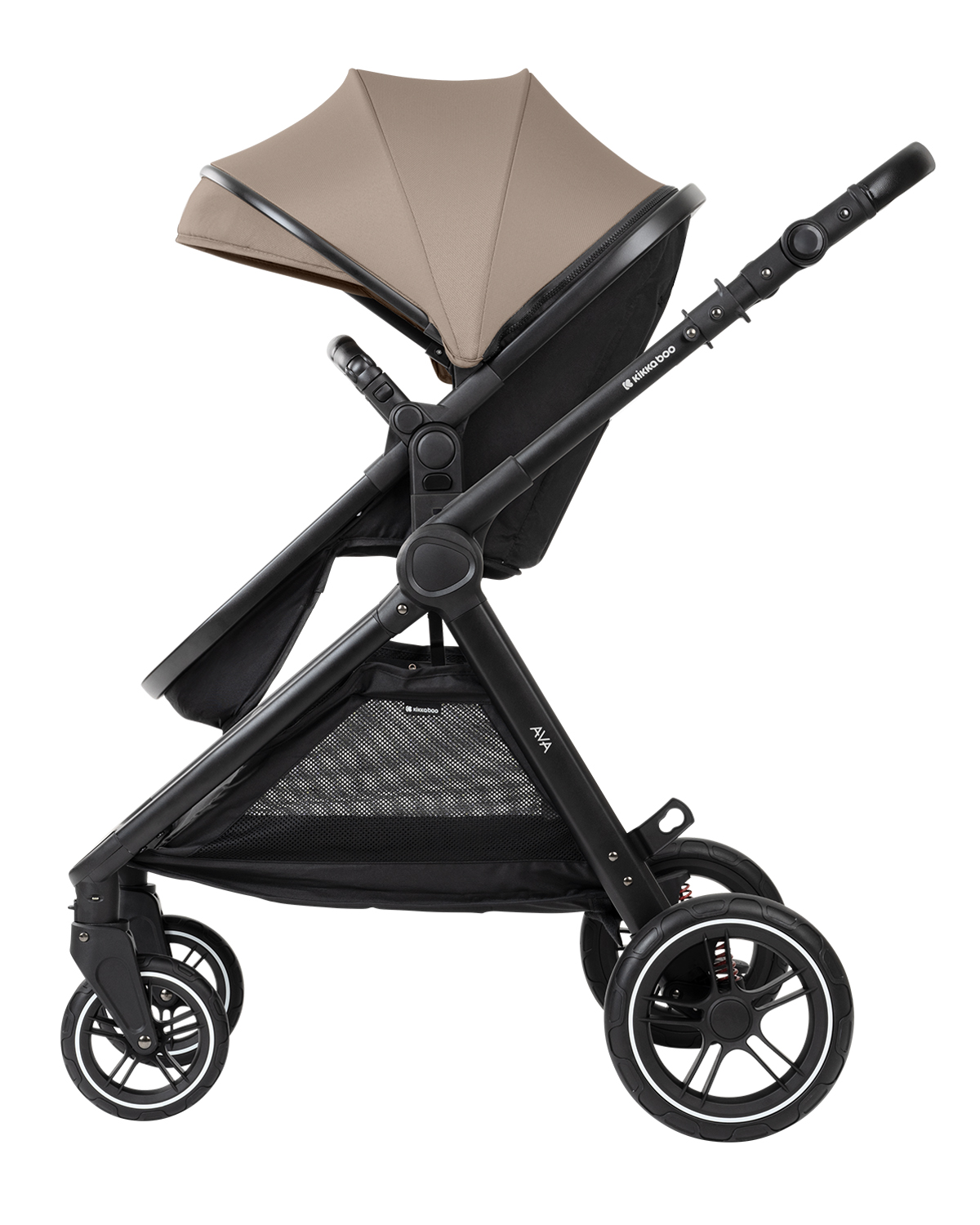 Комбинирана количка 3в1 с кош за новородено Ava Beige