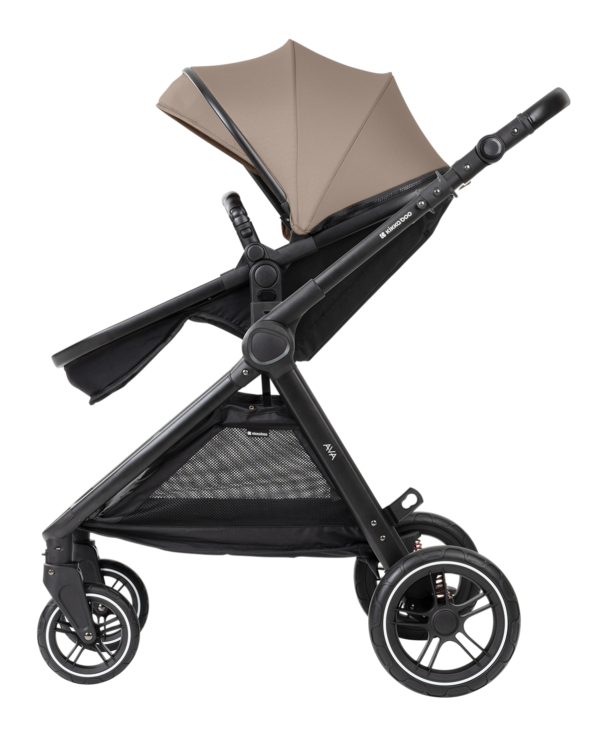 Комбинирана количка 3в1 с кош за новородено Ava Beige