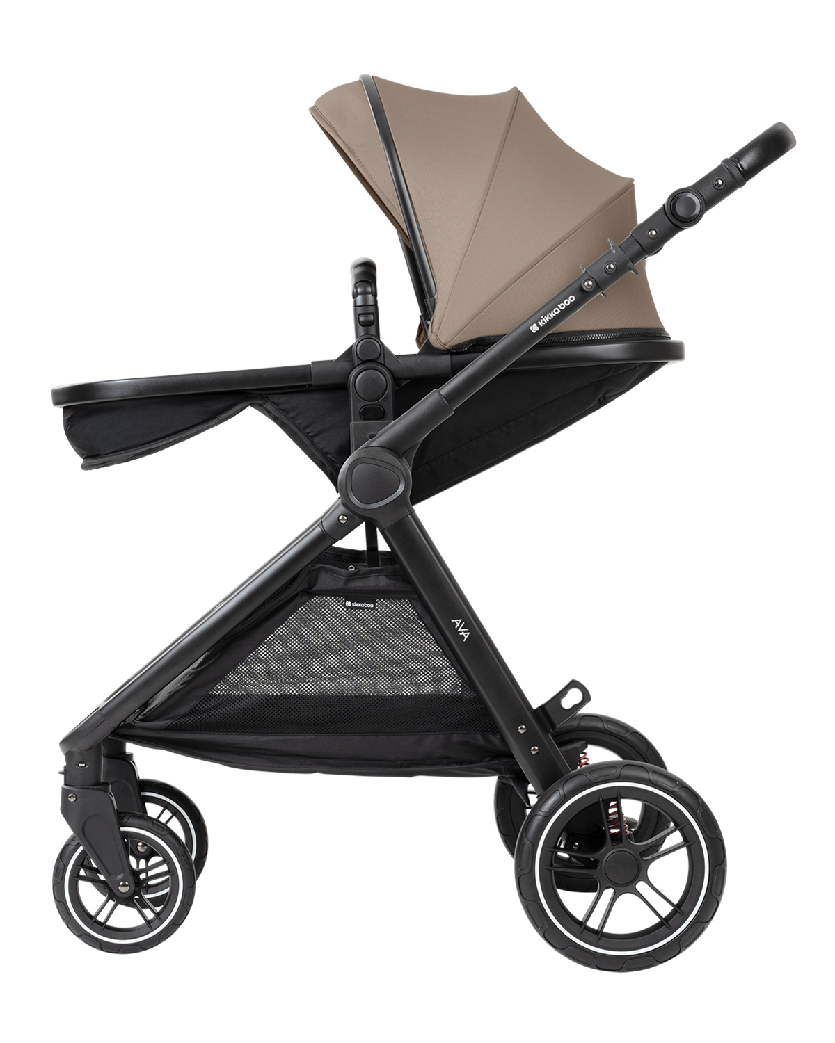 Комбинирана количка 3в1 с кош за новородено Ava Beige