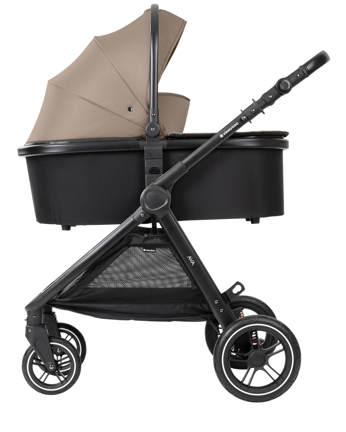 Комбинирана количка 3в1 с кош за новородено Ava Beige