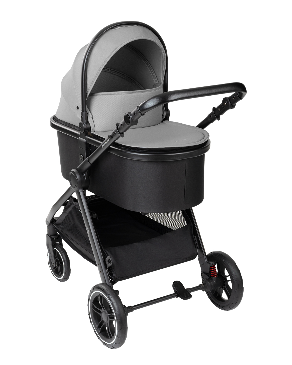 Комбинирана количка 3в1 с кош за новородено Ava Grey