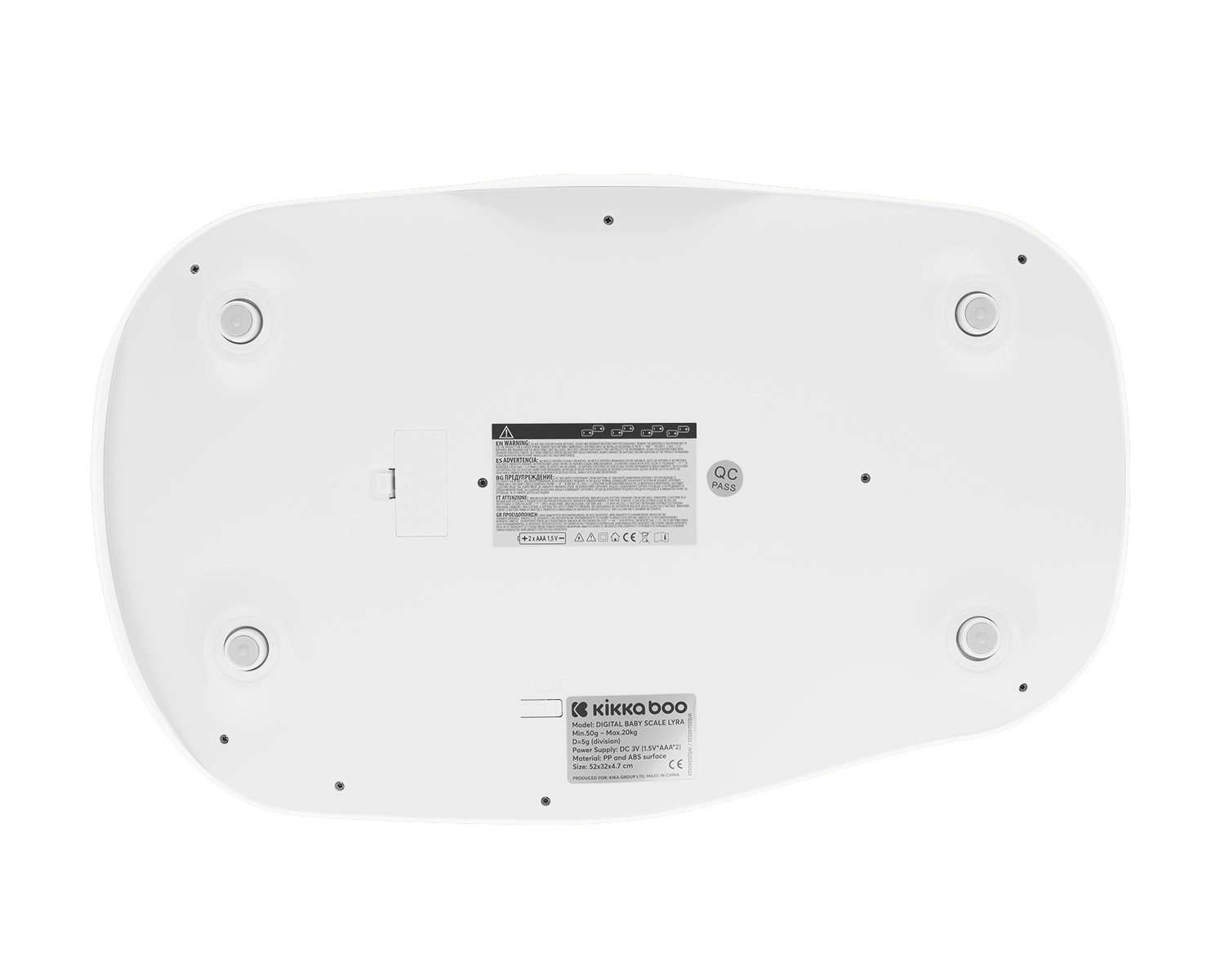 Цифрова везна за бебета Lyra White