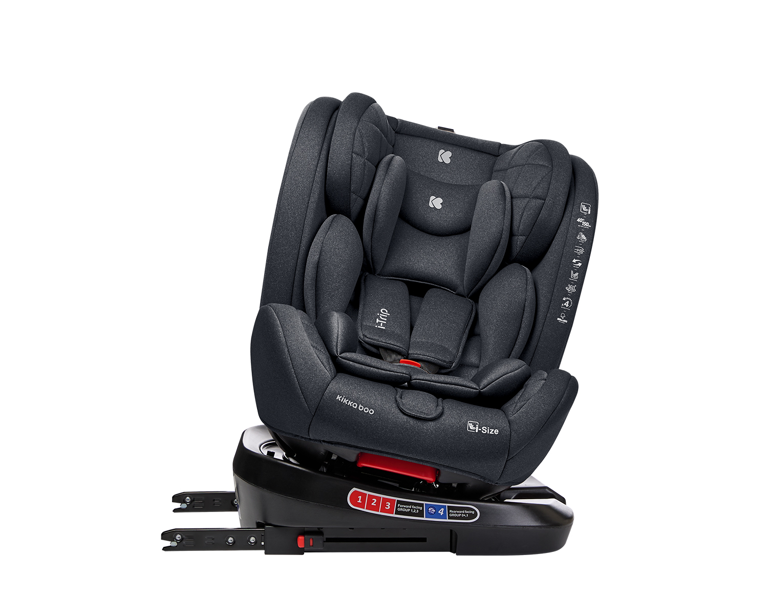 Стол за кола 40-150 см i-Trip i-SIZE Grey