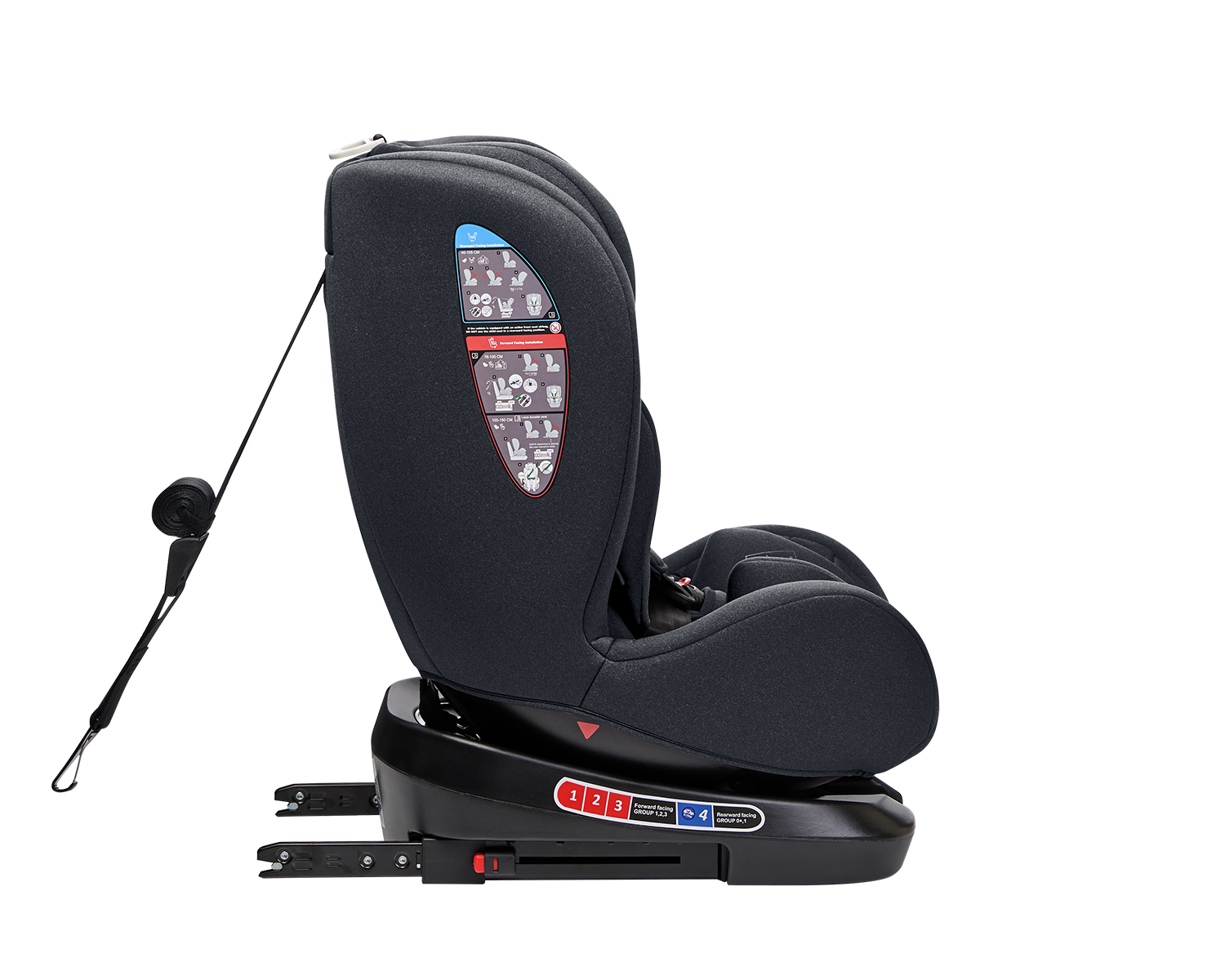 Стол за кола 40-150 см i-Trip i-SIZE Grey
