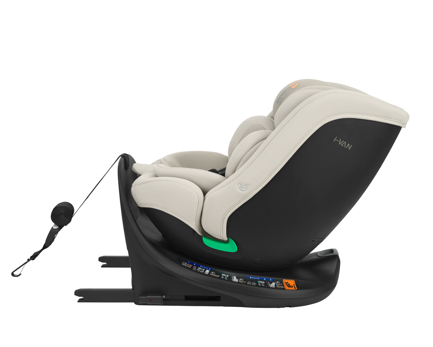 Car seat 40-150 cm i-Van i-SIZE Light Beige