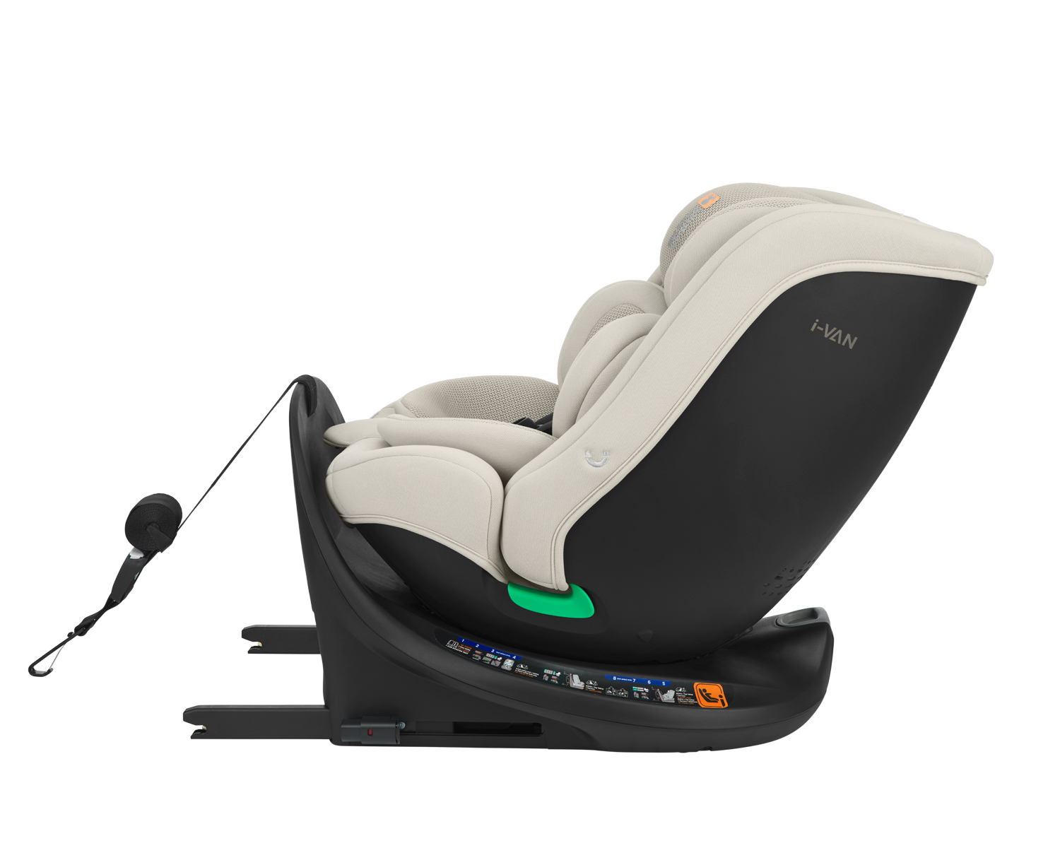 Car seat 40-150 cm i-Van i-SIZE Light Beige