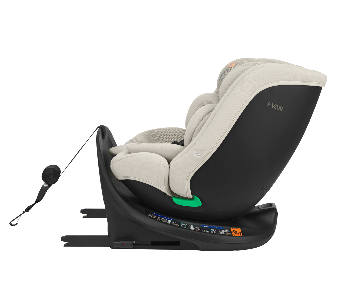 Car seat 40-150 cm i-Van i-SIZE Light Beige