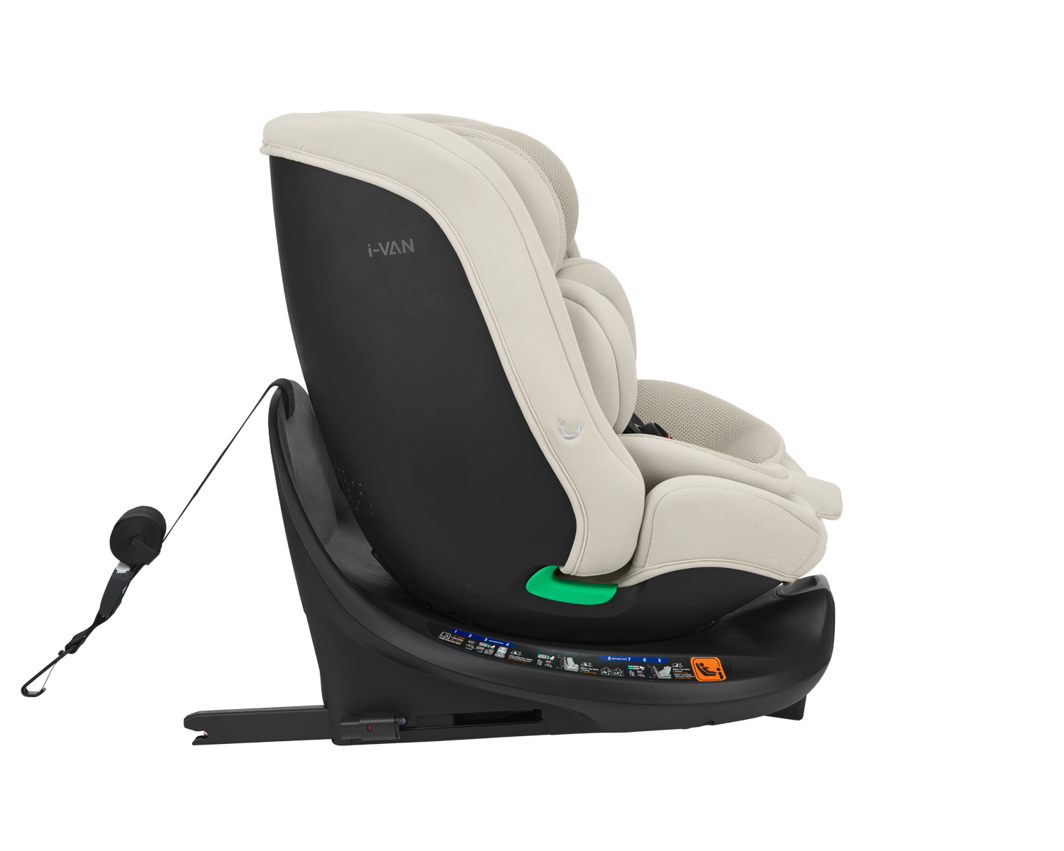 Car seat 40-150 cm i-Van i-SIZE Light Beige