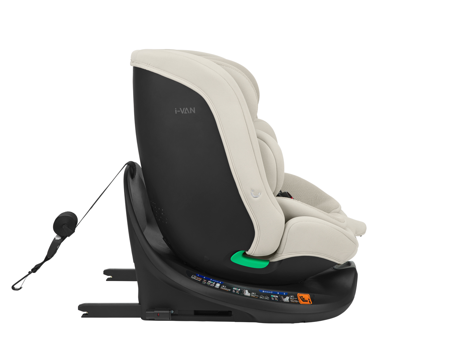Car seat 40-150 cm i-Van i-SIZE Light Beige