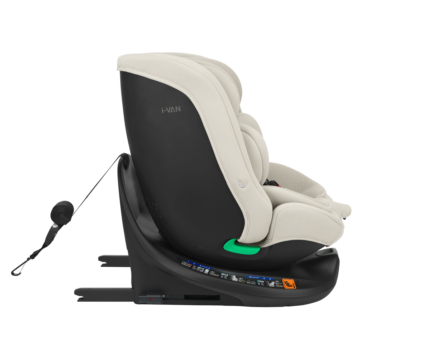 Car seat 40-150 cm i-Van i-SIZE Light Beige