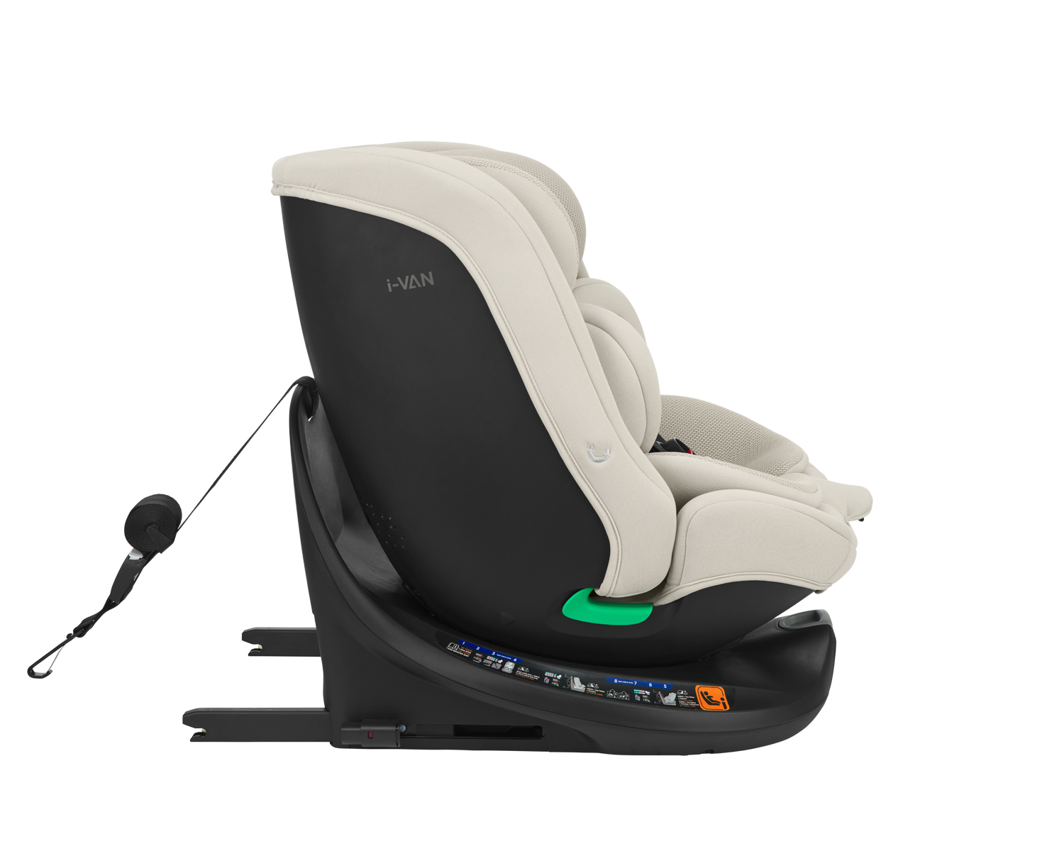 Car seat 40-150 cm i-Van i-SIZE Light Beige