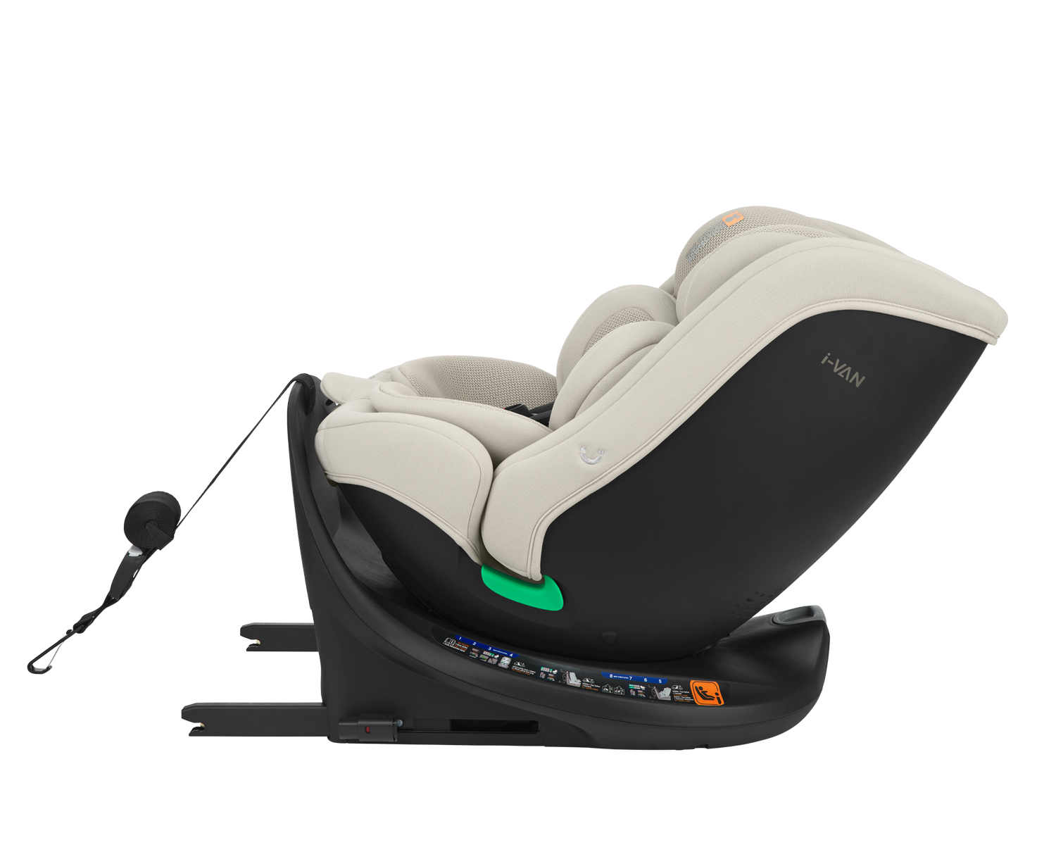 Car seat 40-150 cm i-Van i-SIZE Light Beige