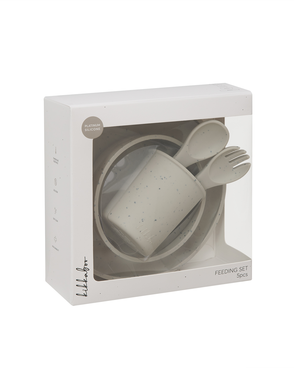 Сет за хранене 5 части Platinum Silicone Sand