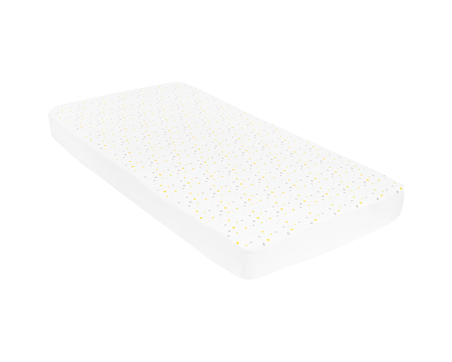 Протектор за матрак с борд - трико 60/120/15 см Dots Grey