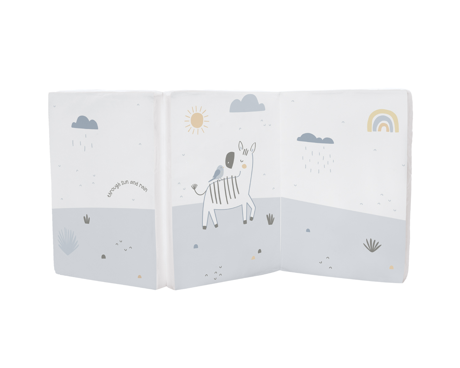 Folding mattress 60/120/5 cm Stripy Friends