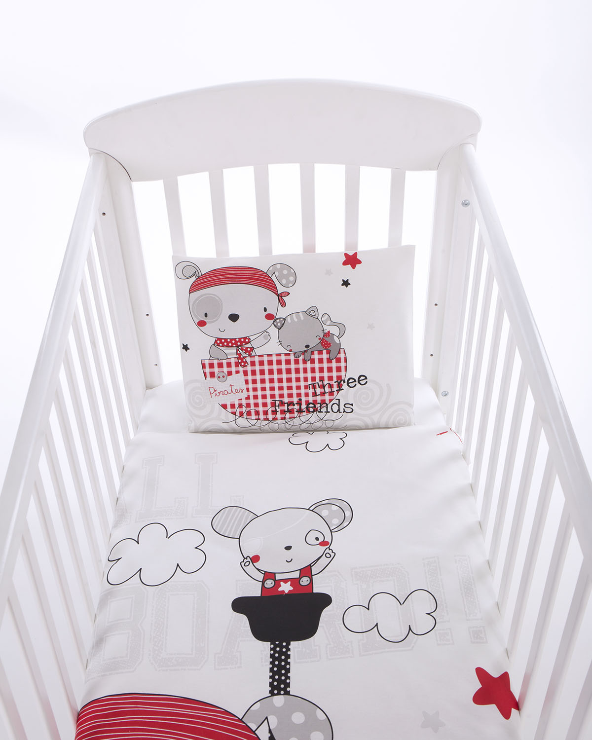 Pirates 3-piece baby bedroom set
