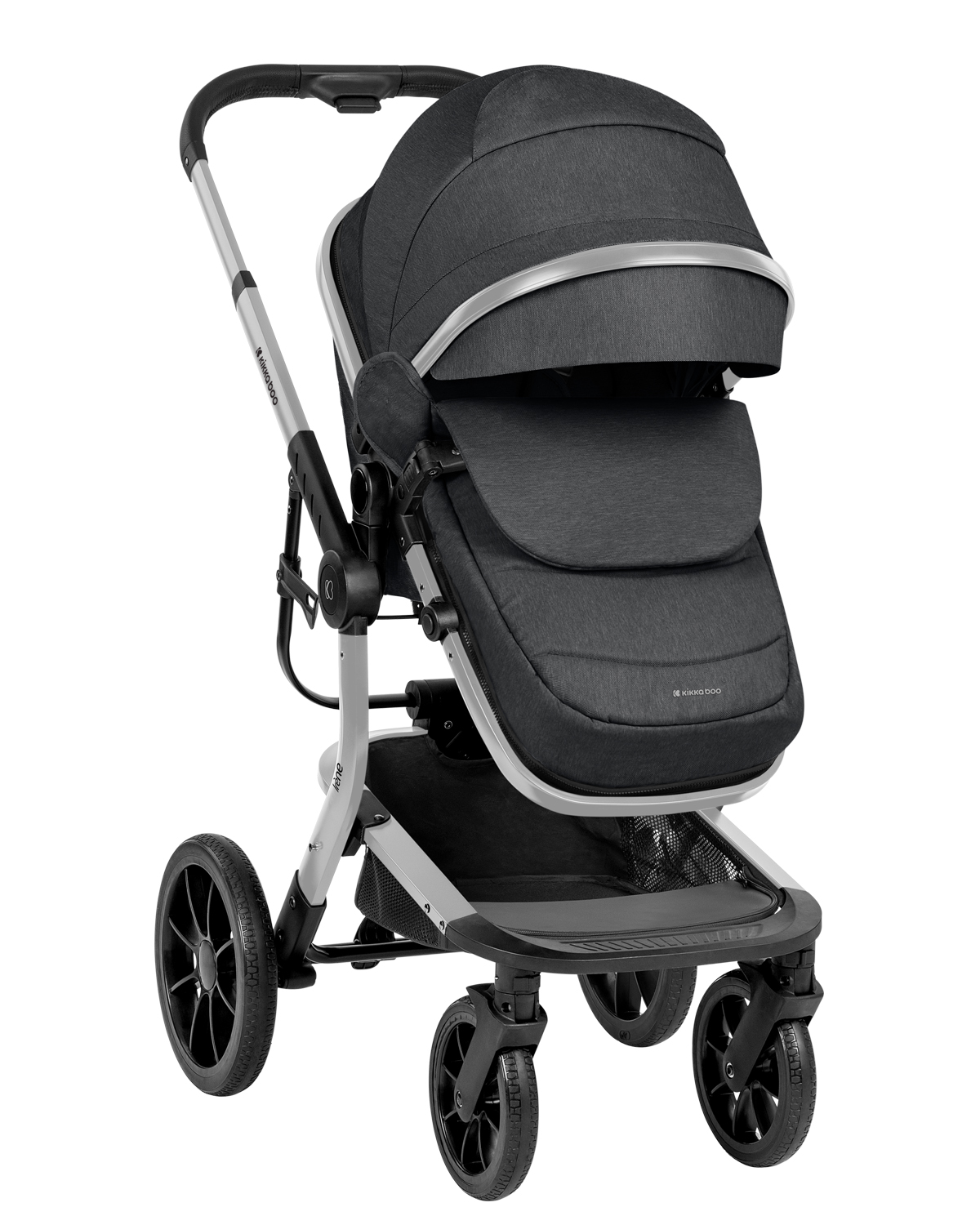 Комбинирана количка 3в1 с твърд кош Irene Dark Grey 2024