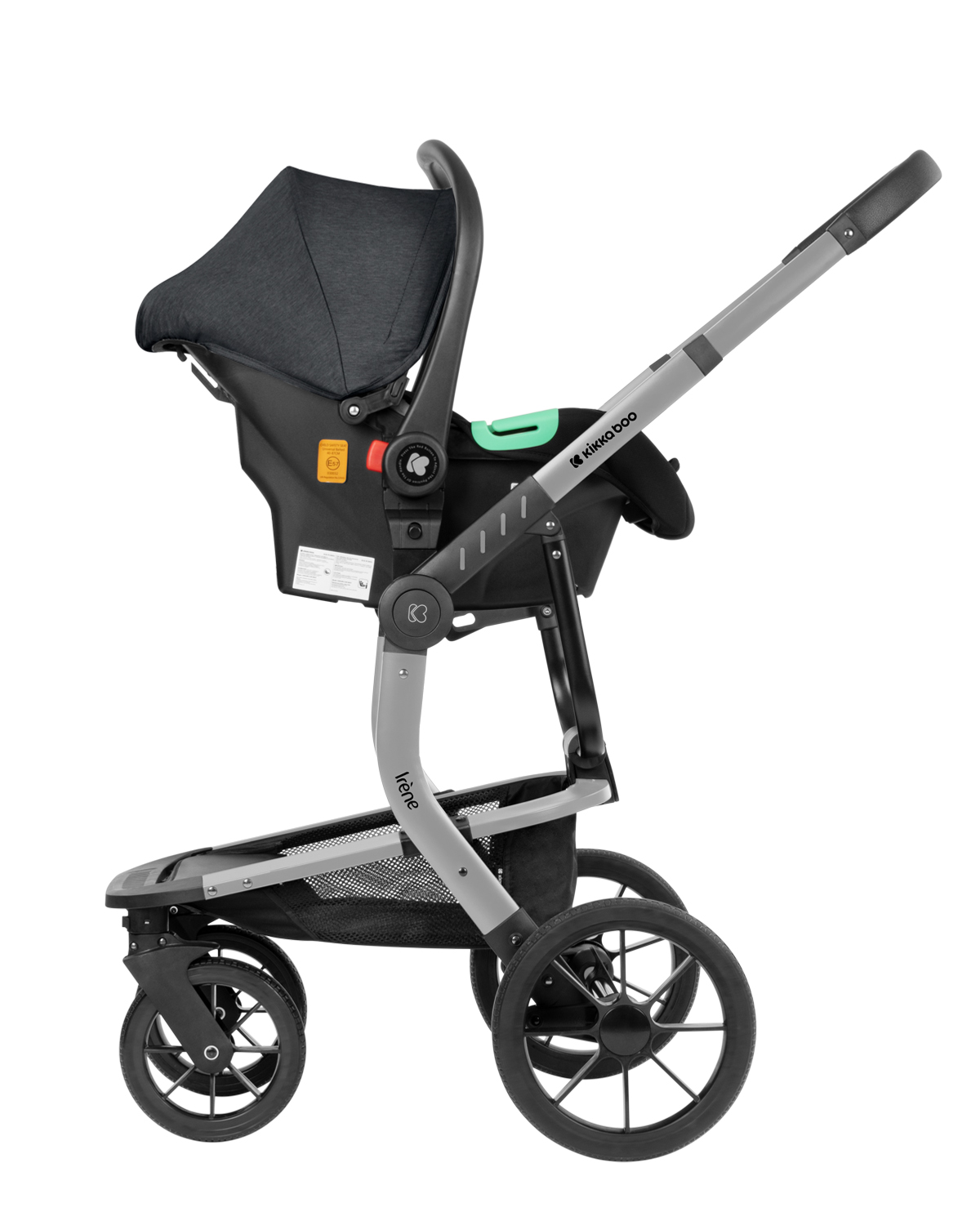Комбинирана количка 3в1 с твърд кош Irene Dark Grey 2024