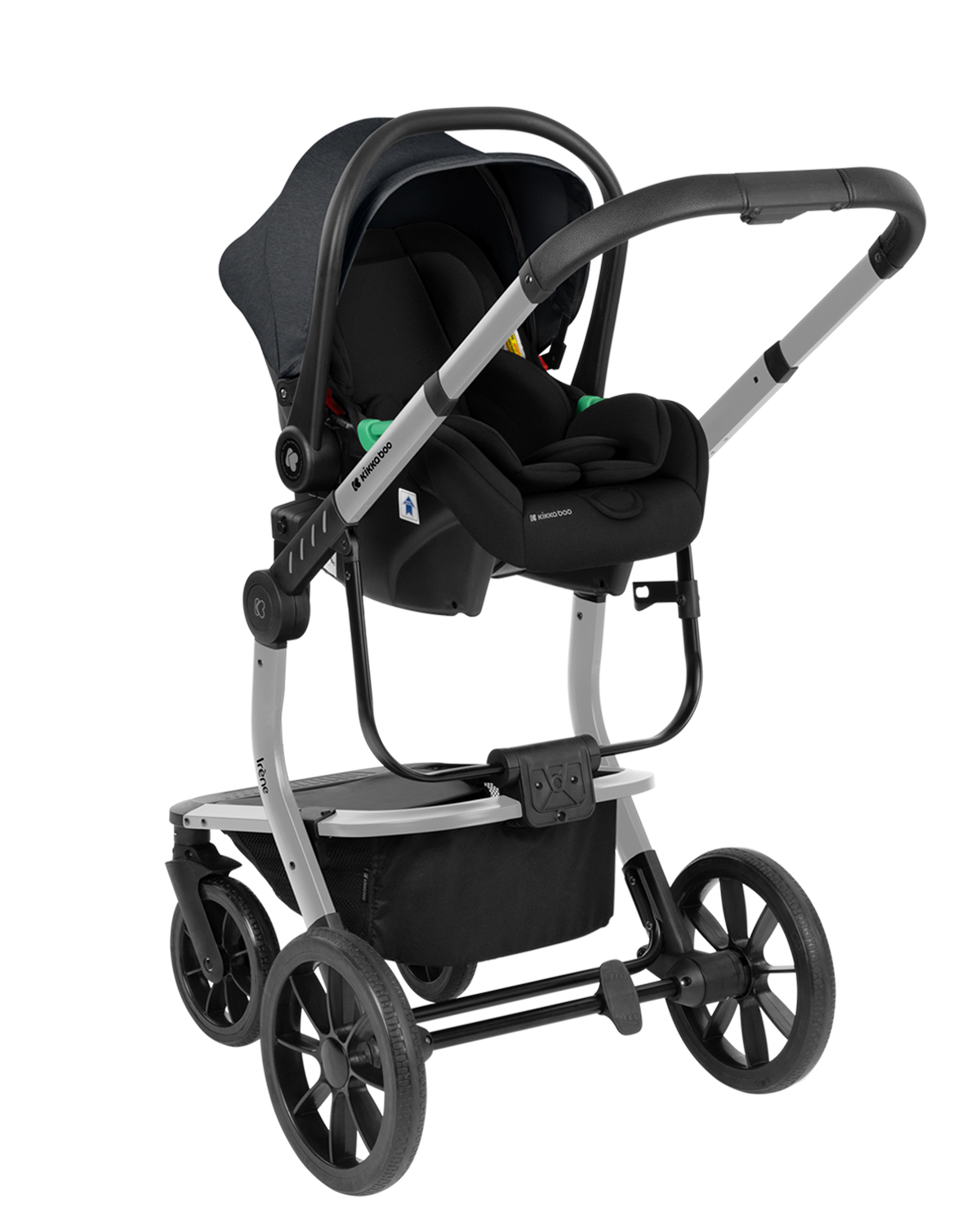 Комбинирана количка 3в1 с твърд кош Irene Dark Grey 2024