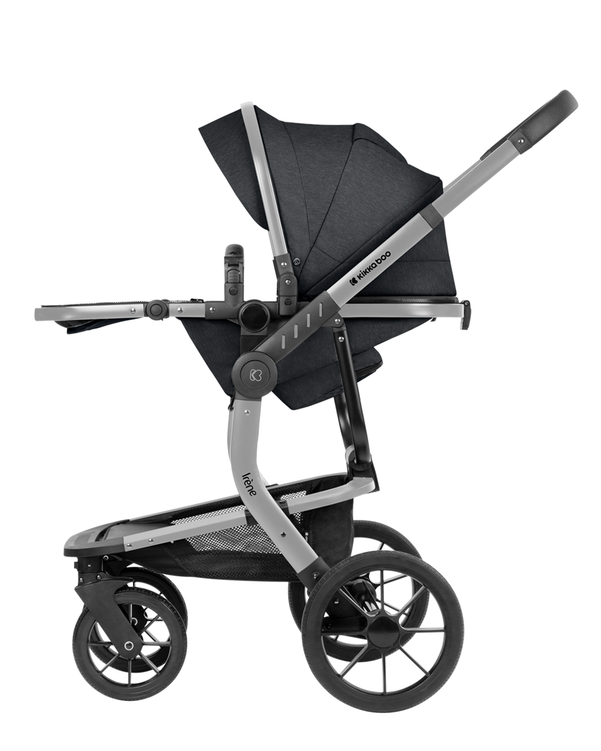 Комбинирана количка 3в1 с твърд кош Irene Dark Grey 2024
