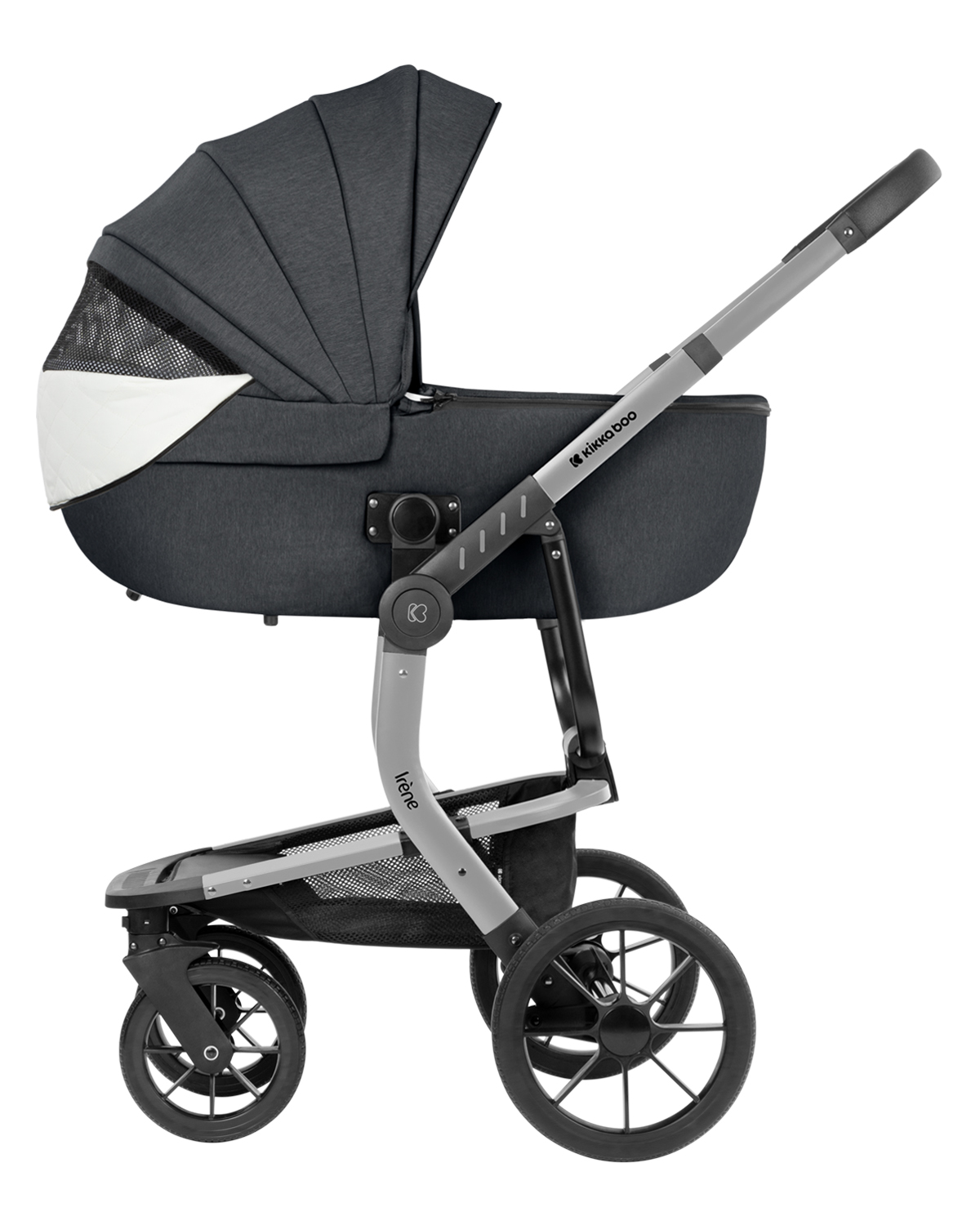 Комбинирана количка 3в1 с твърд кош Irene Dark Grey 2024