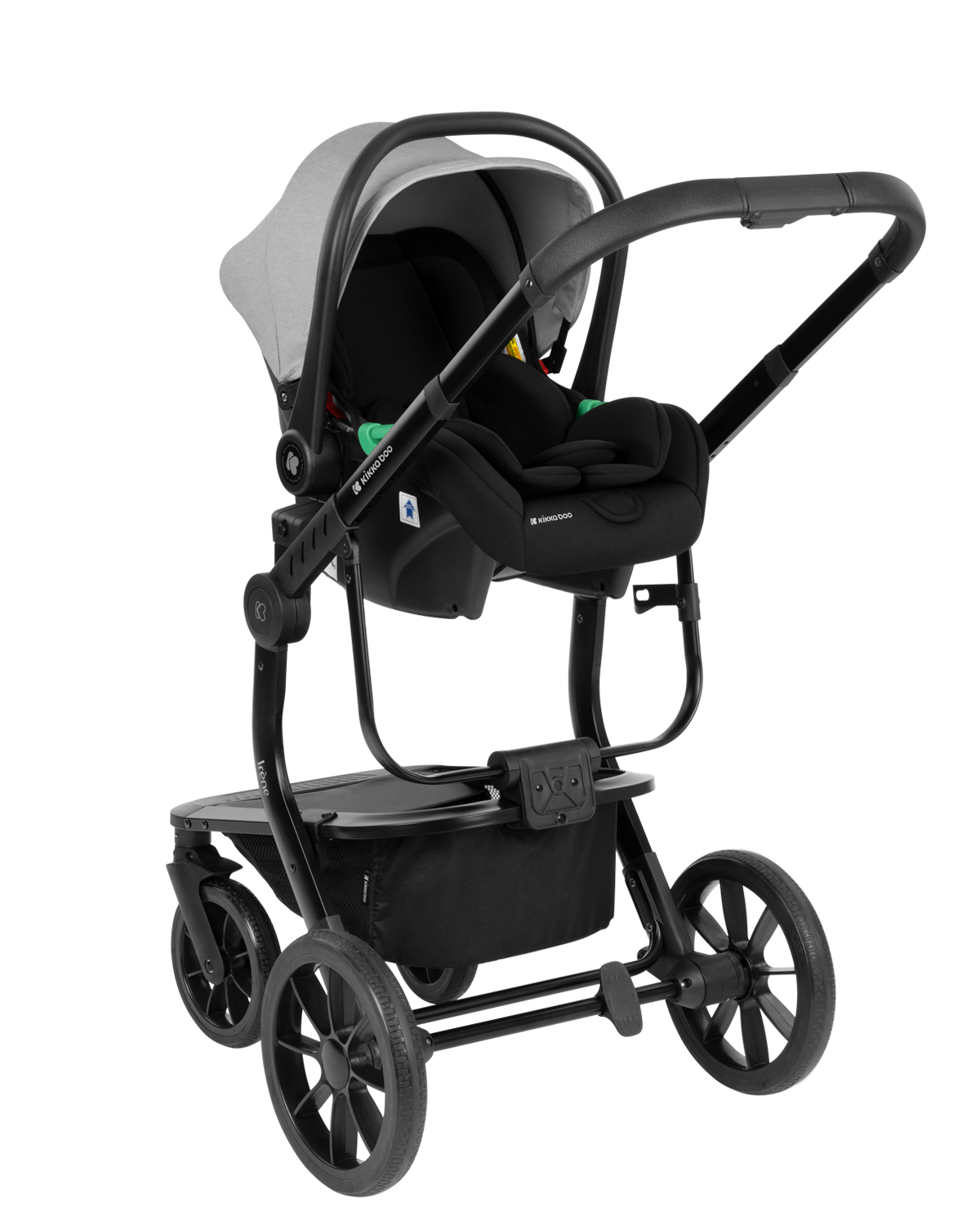 Комбинирана количка 3в1 с твърд кош Irene Light Grey 2024