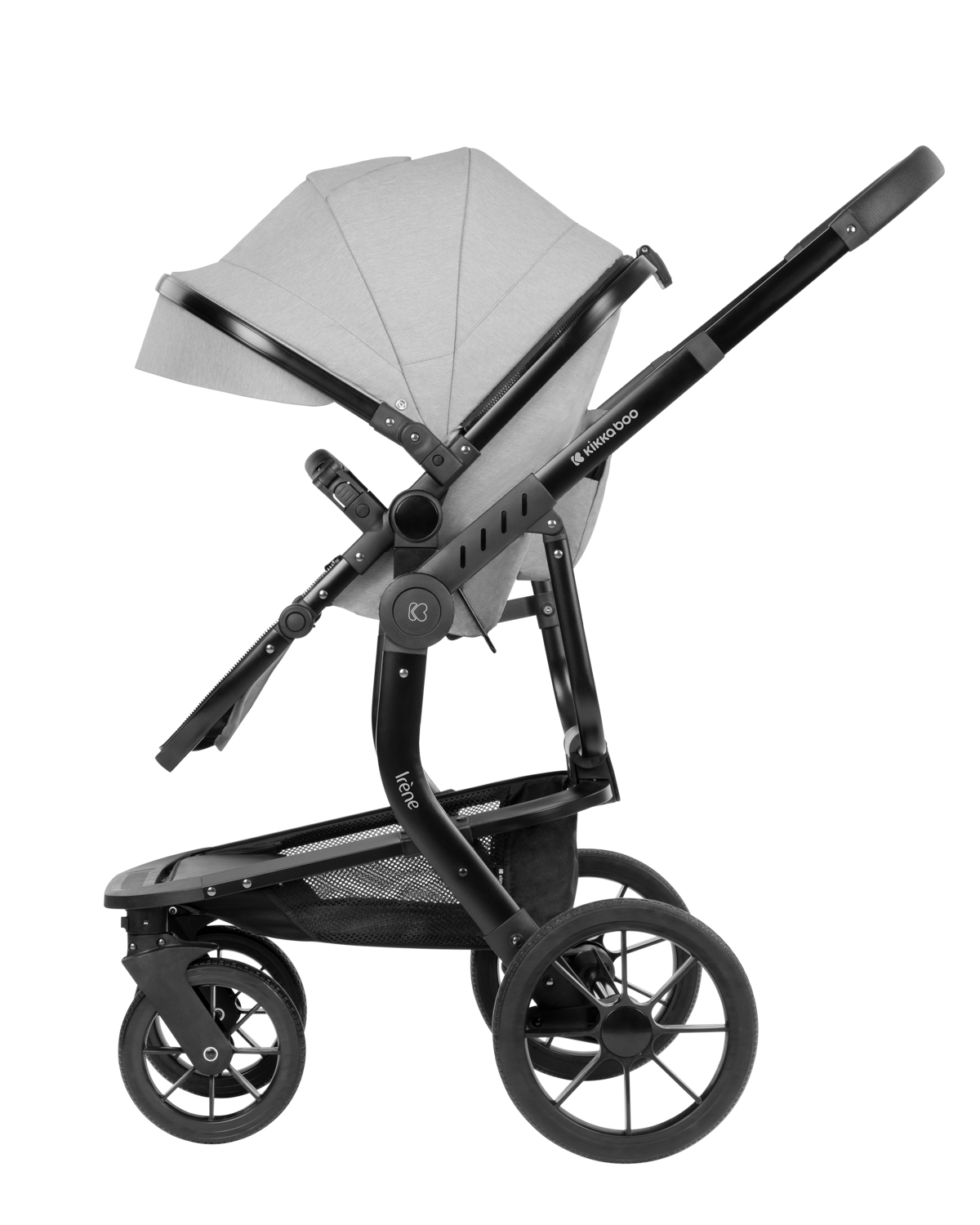 Комбинирана количка 3в1 с твърд кош Irene Light Grey 2024