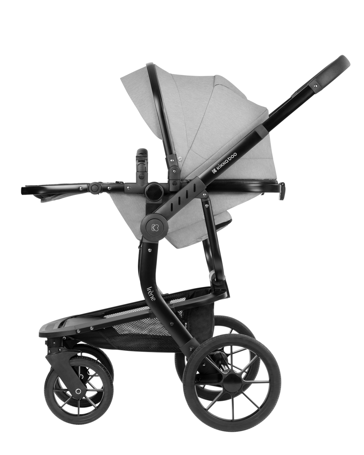 Комбинирана количка 3в1 с твърд кош Irene Light Grey 2024