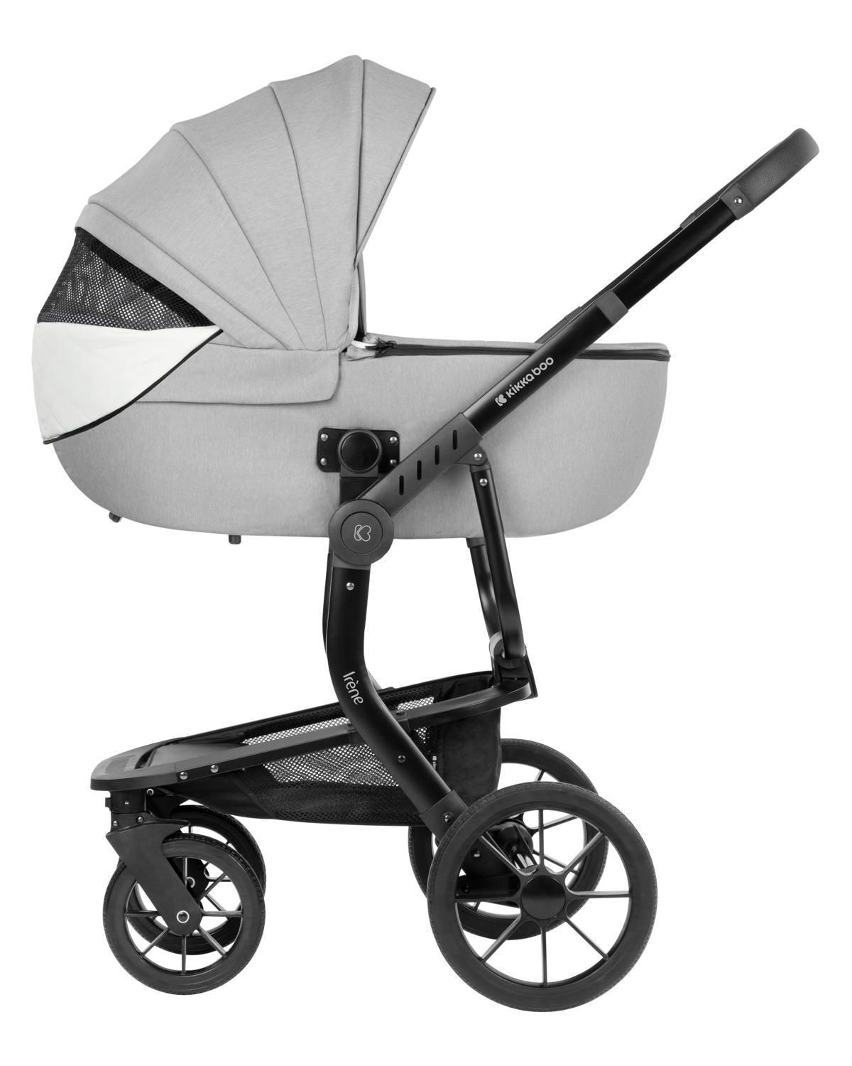 Комбинирана количка 3в1 с твърд кош Irene Light Grey 2024