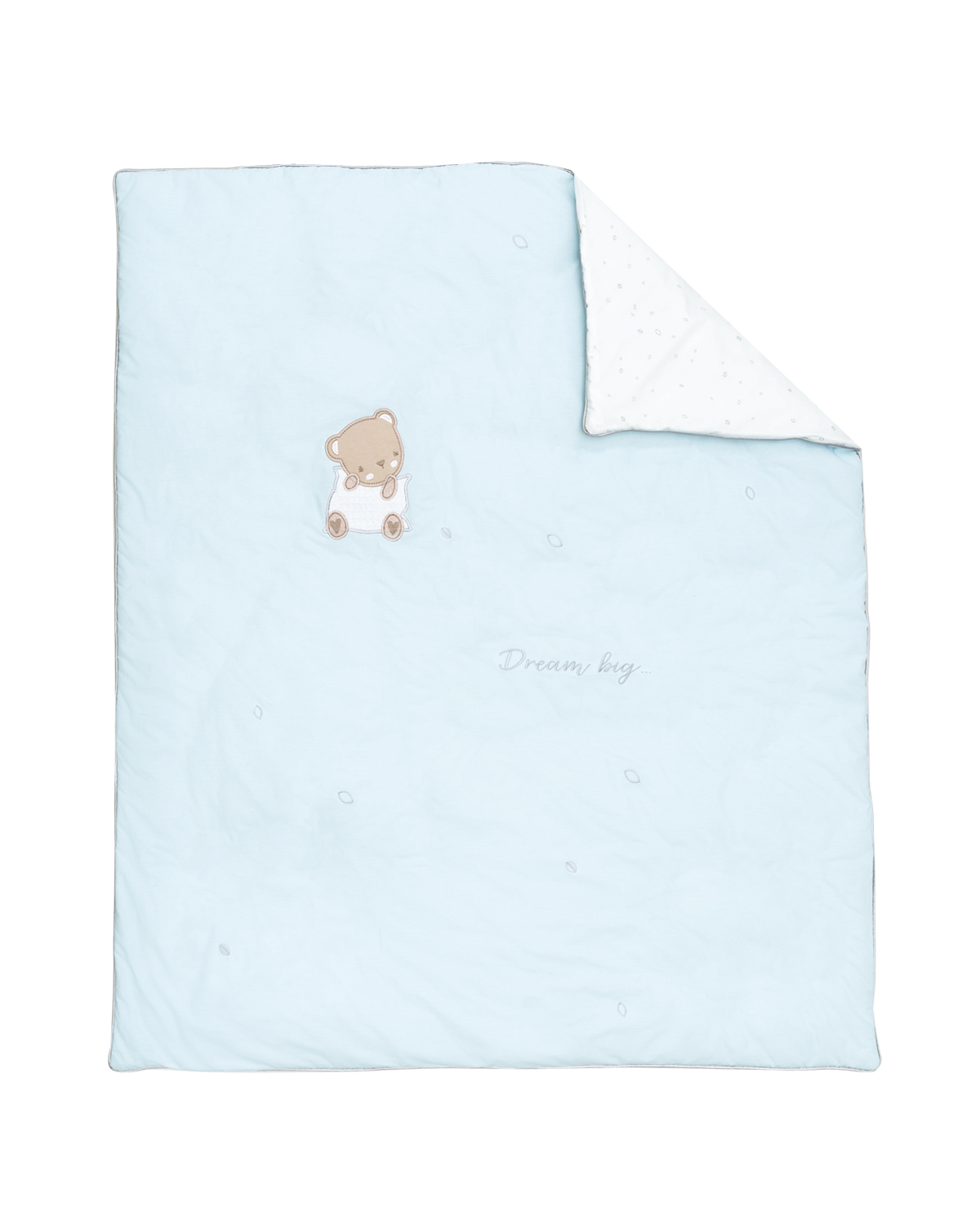 Lightweight quilt made of Ranforce with zipper Dream Big Blue