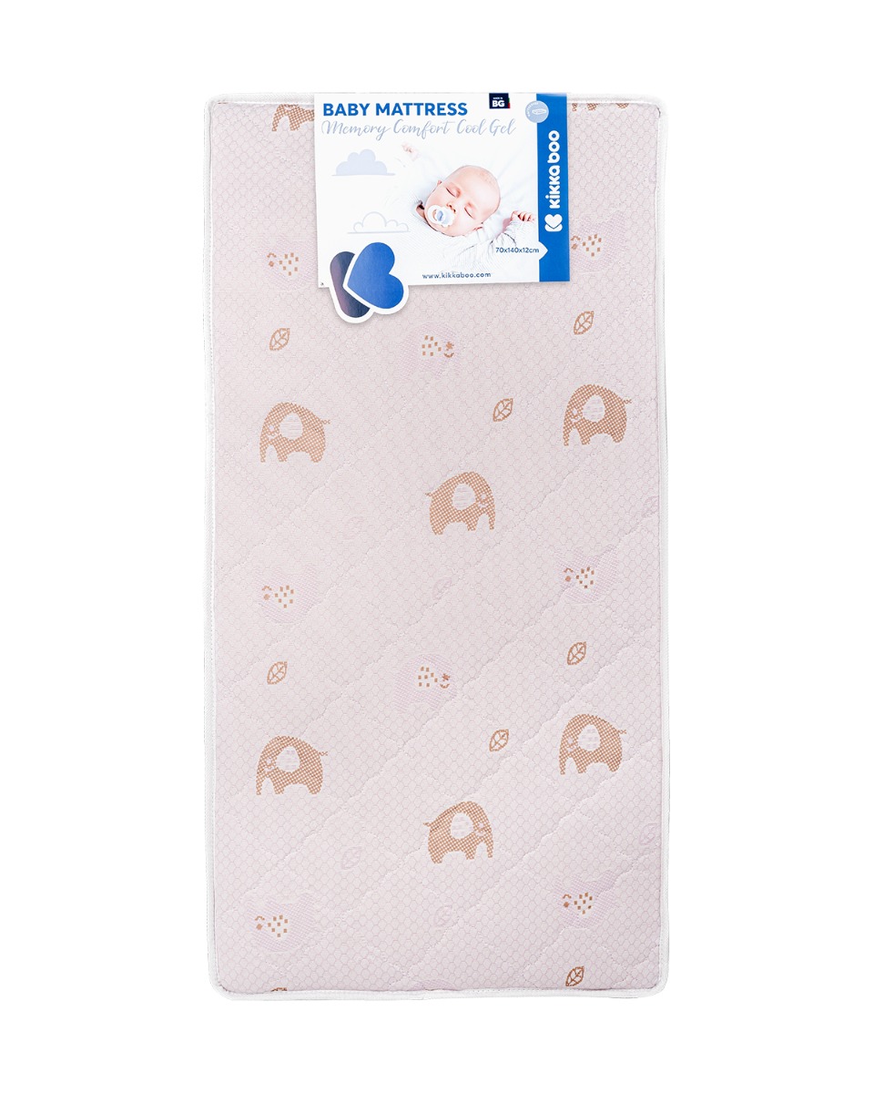 Матрак Memory Comfort Cool gel 70х140х12см Elephants Pink