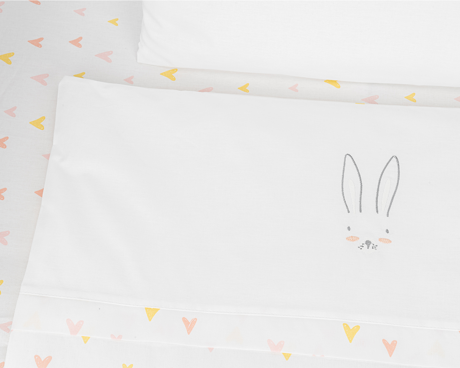 Бебешки спален комплект за мини-кошара 5ч Rabbits in Love