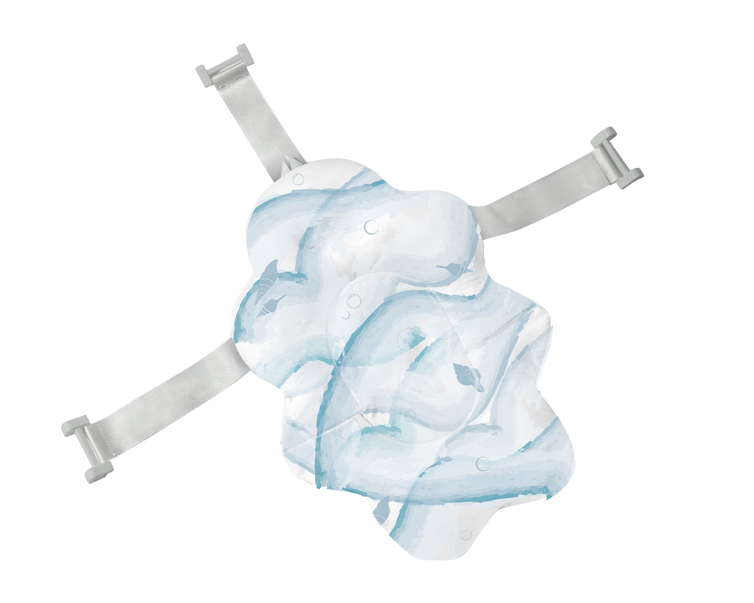 Soft bath mat Nubo Sea Shell Blue