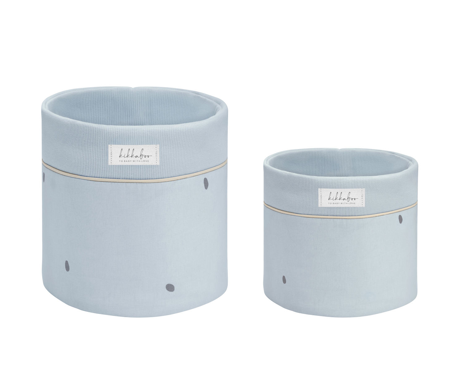 Set of 2 accessory baskets - 22cm and 18cm Stripy Friends