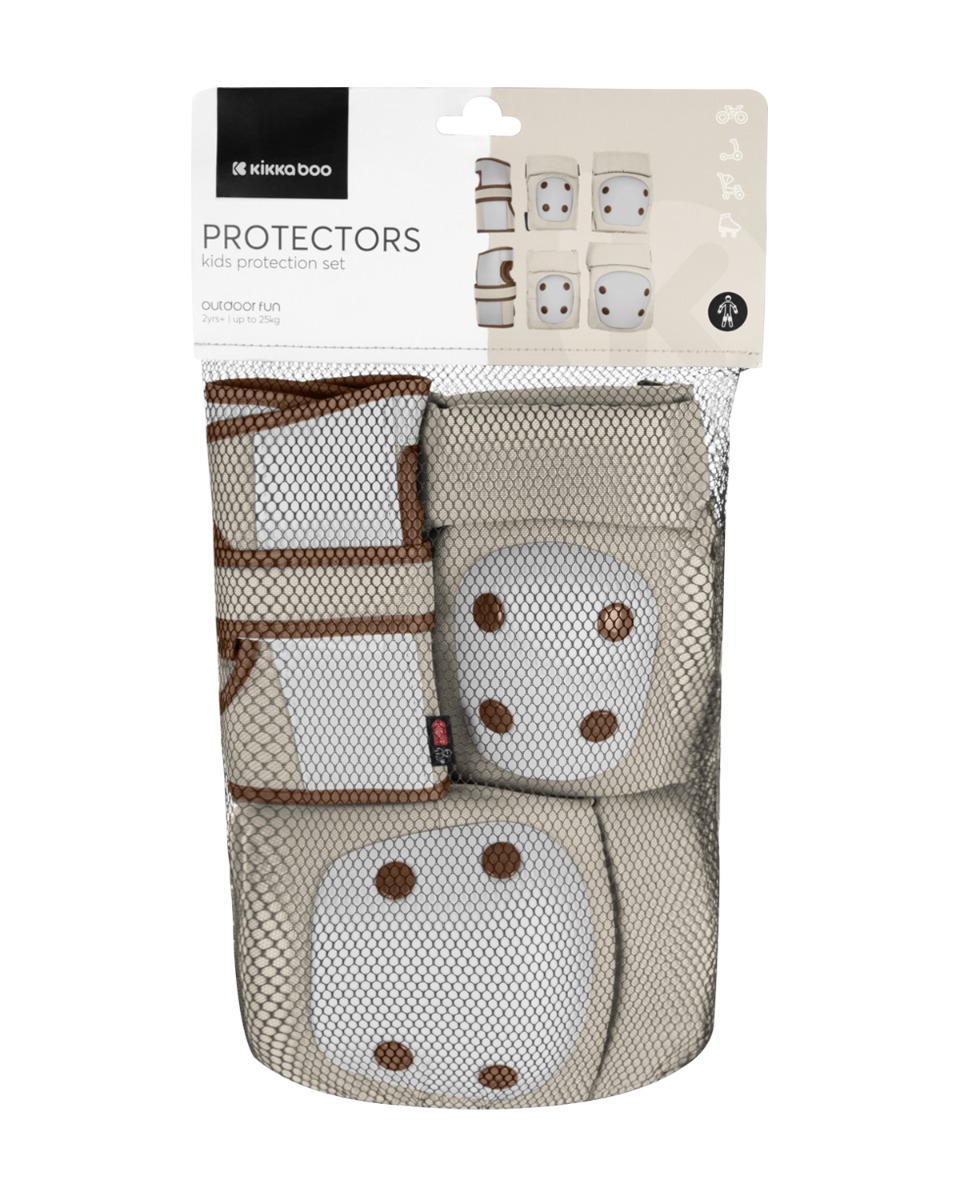 Комплект протектори за колене и лакти Beige