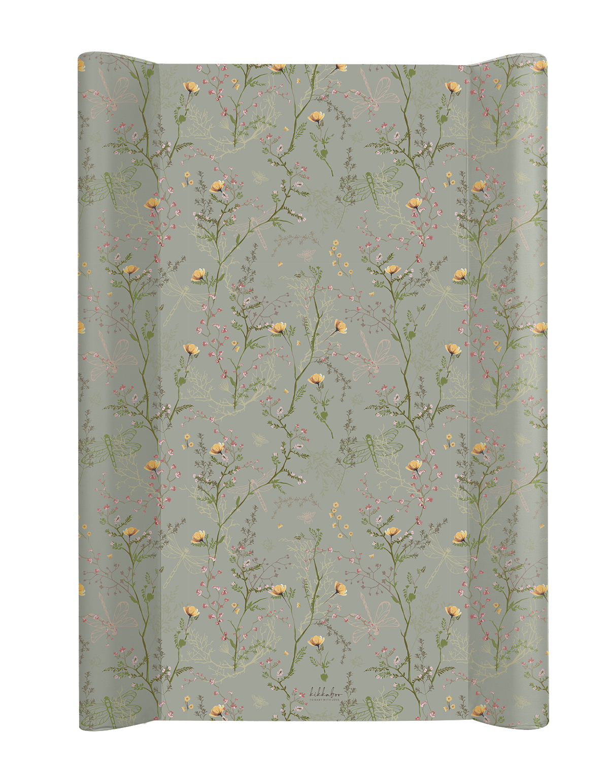 Soft PVC changing pad 50x80cm Secret Garden Green