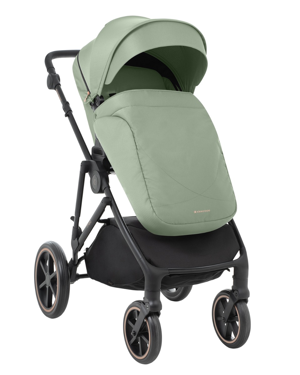 Combined stroller 2 in 1 with basket for newborn Thea Army Green 2024