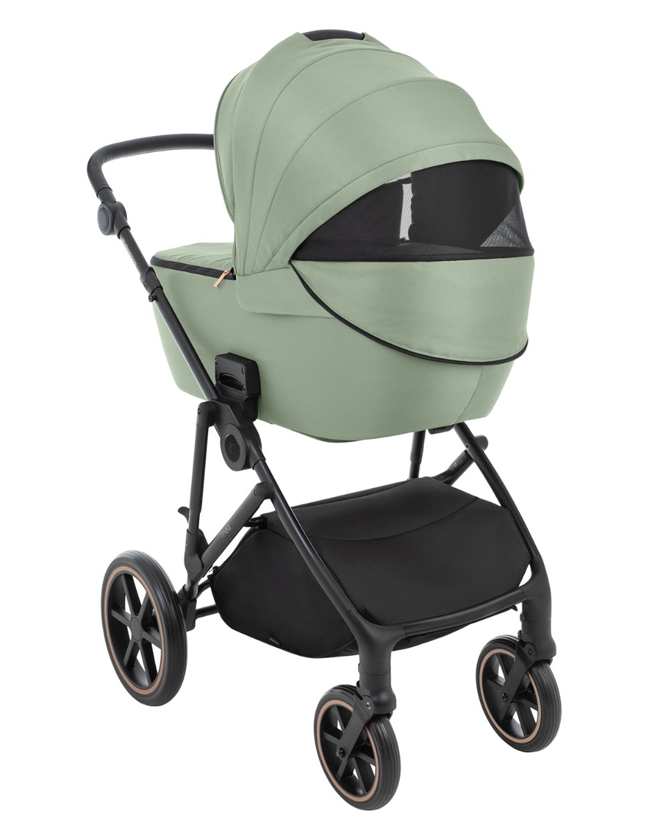 Combined stroller 2 in 1 with basket for newborn Thea Army Green 2024