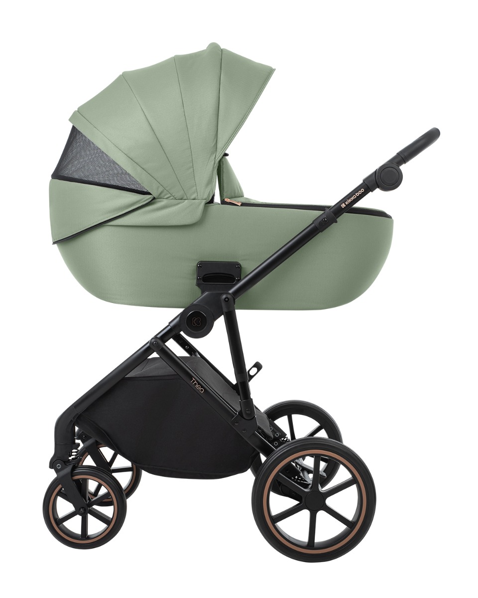 Combined stroller 2 in 1 with basket for newborn Thea Army Green 2024