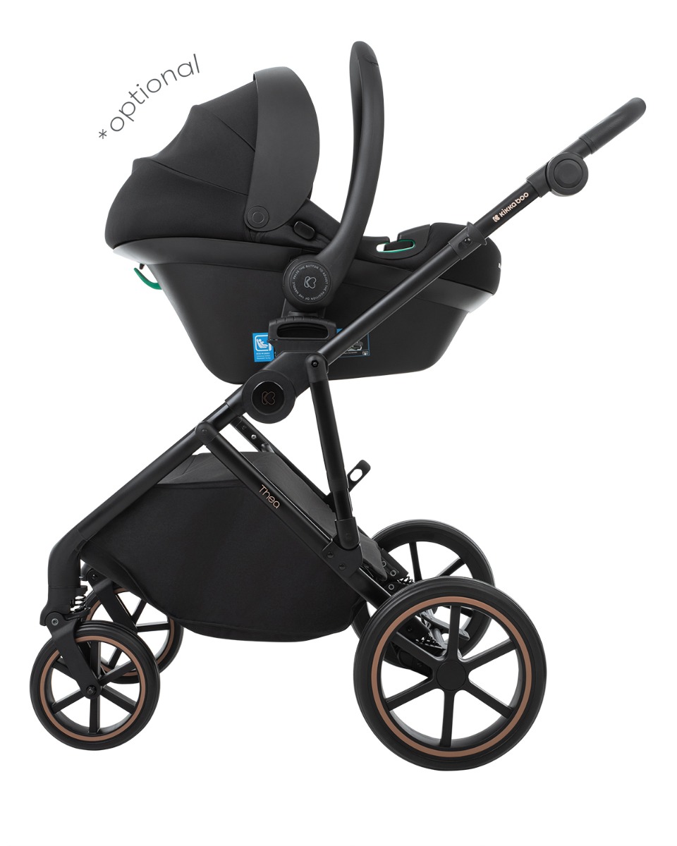 Combined stroller 2 in 1 with basket for newborn Thea Army Green 2024